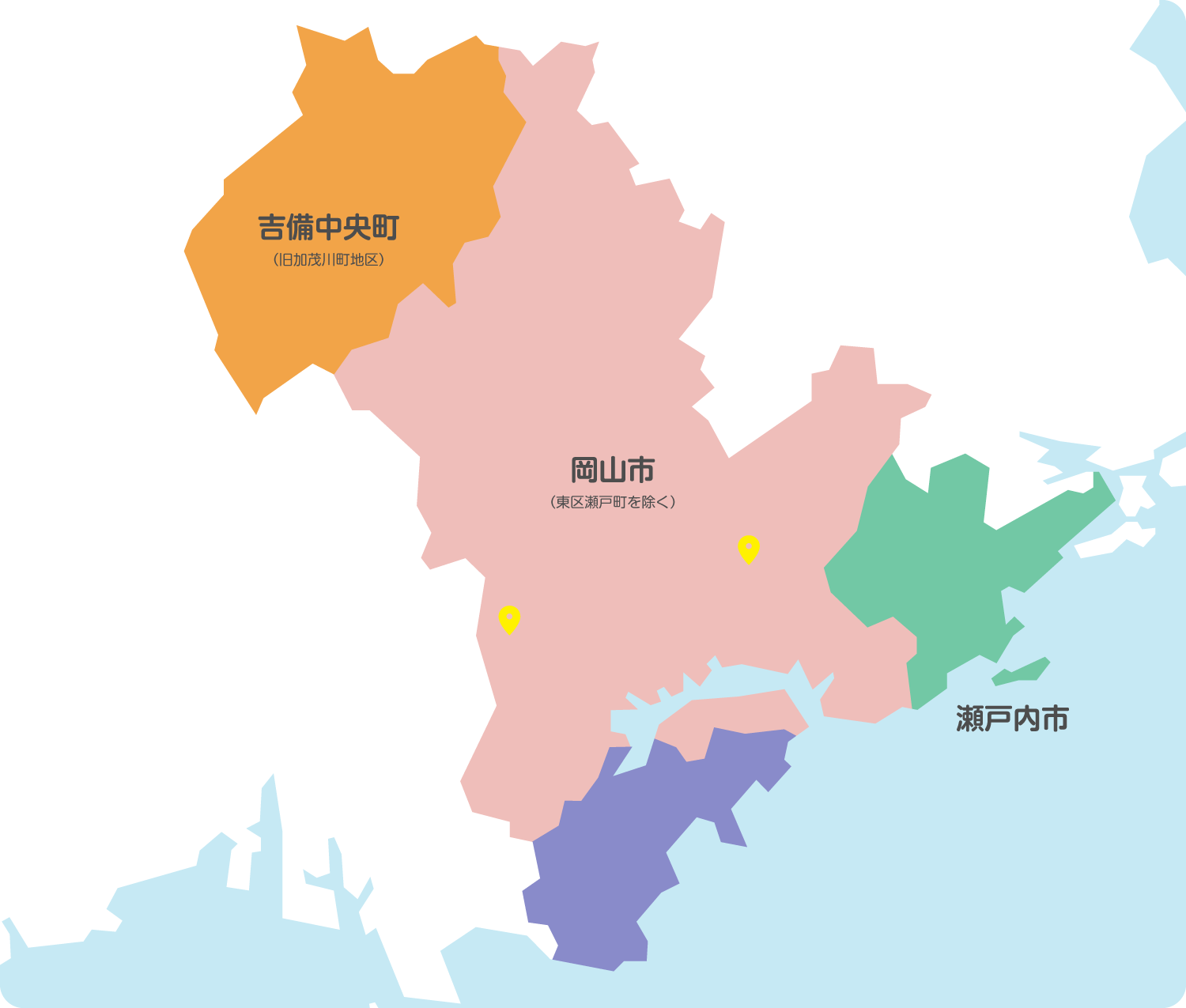 Aコープ一覧地図