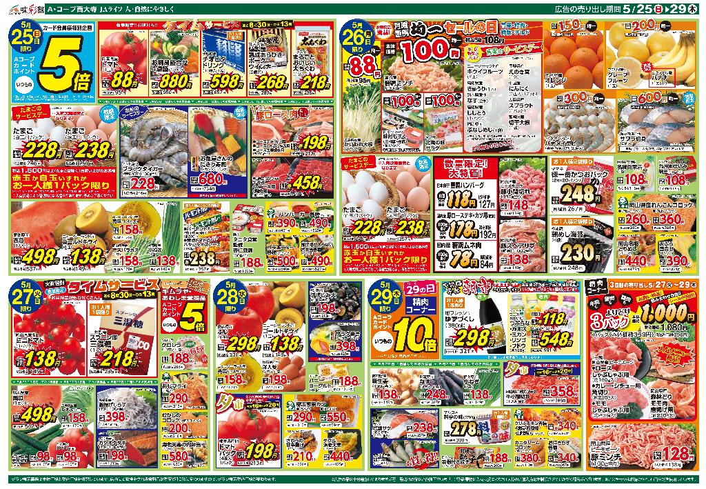 最新チラシ裏面