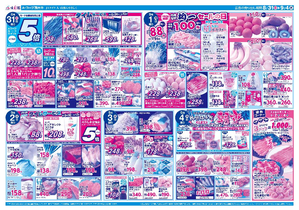 最新チラシ裏面