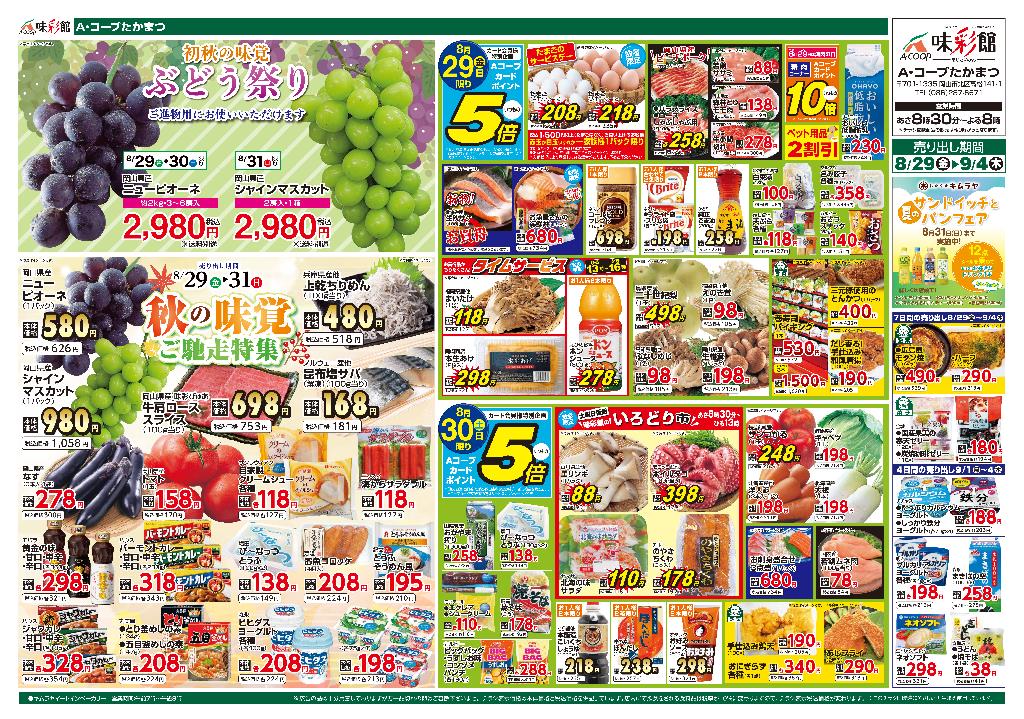 最新チラシ表面