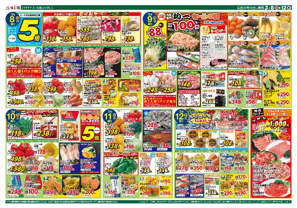 最新チラシ裏面