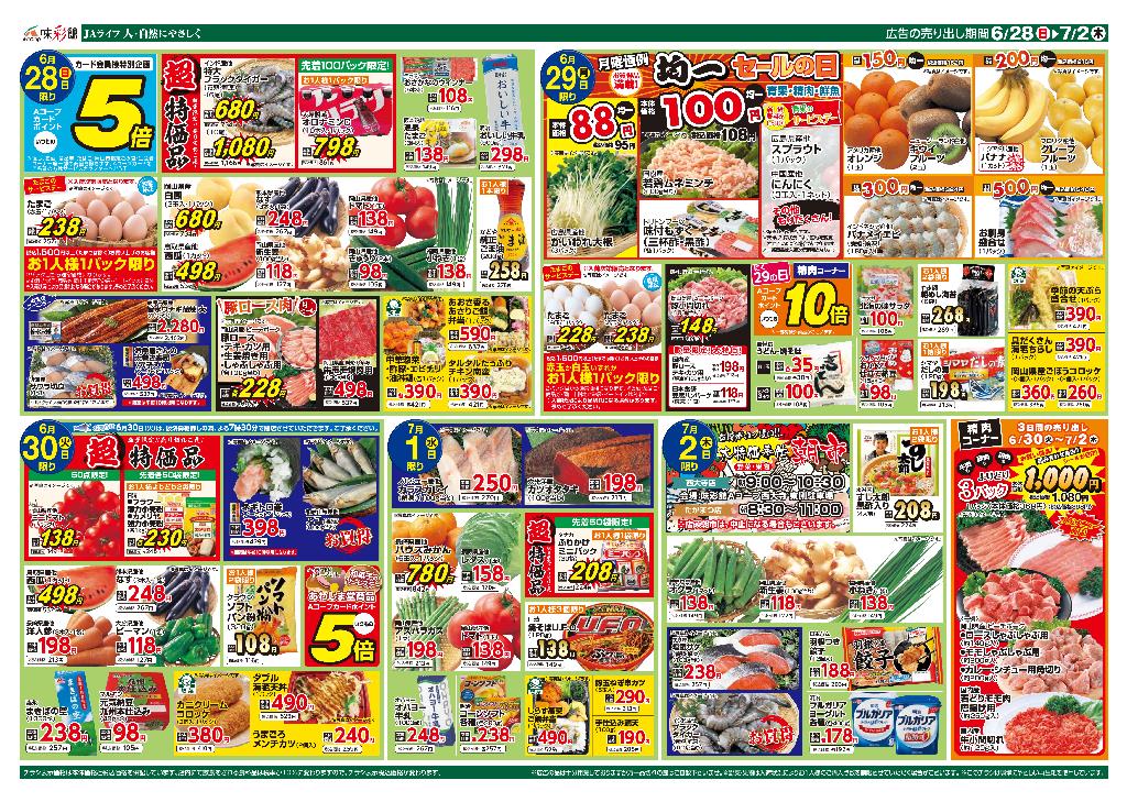 最新チラシ裏面